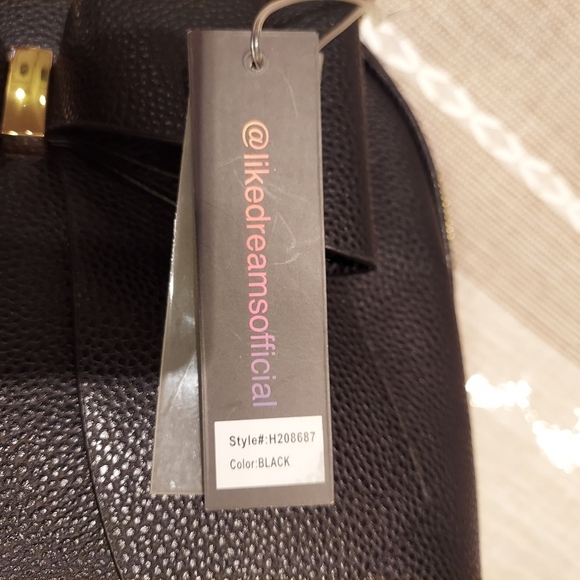 NWT New! Like dreams black woman's bow purse.  Size 10x13x4.5 inches. Gift Chris - Picture 8 of 8